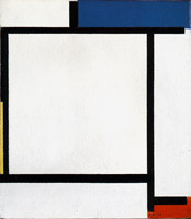 Piet Mondrian Composition with Blue, Black, Yellow and Red 1922